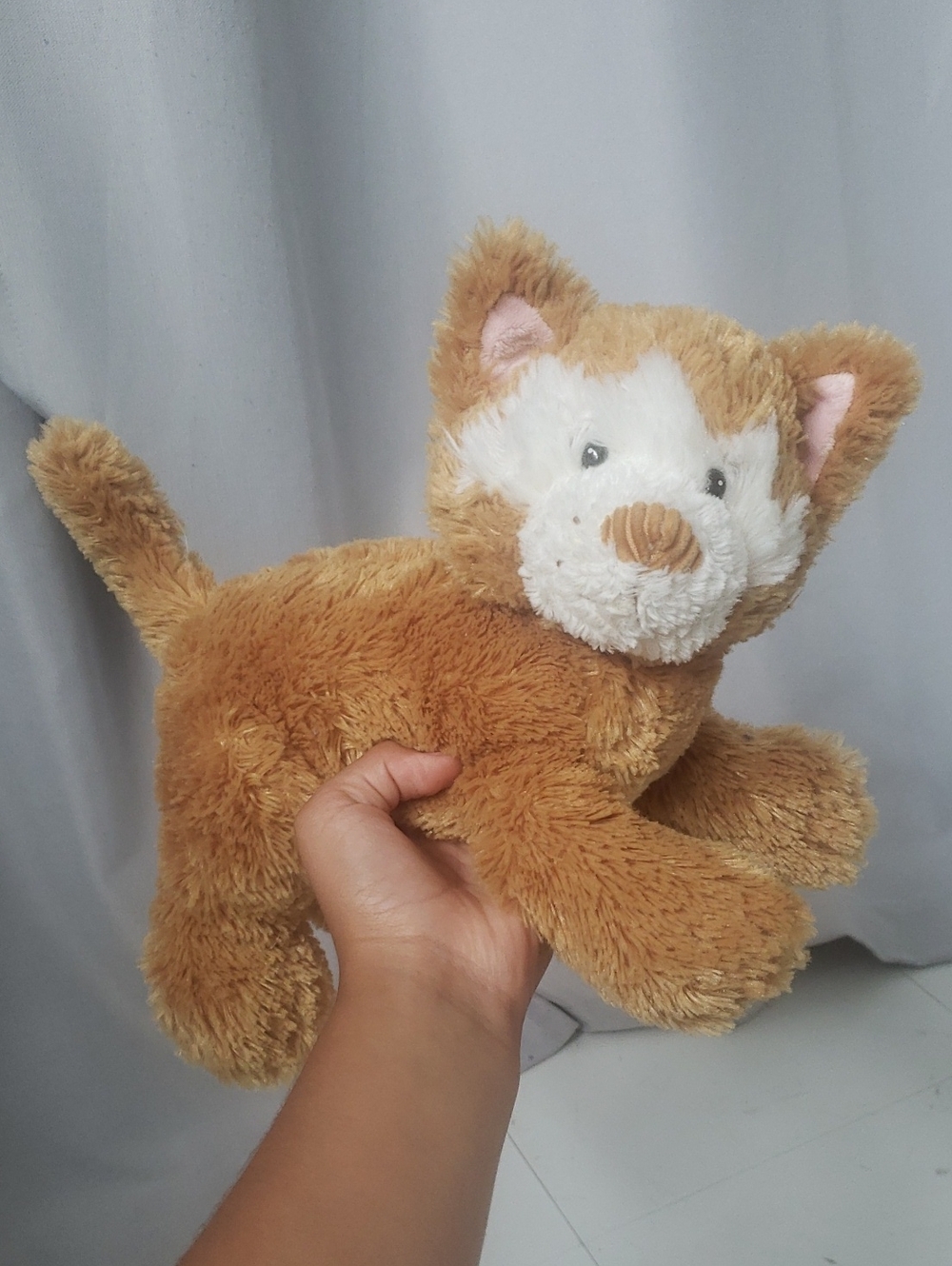 Vintage Russ Berrie CALIE Cat Plush Kitty Retired CUTE Orange & White